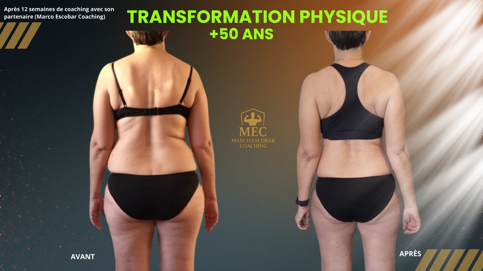 Transformation Bertal Christine plus 50 ans perte de poids musculation MEC coaching